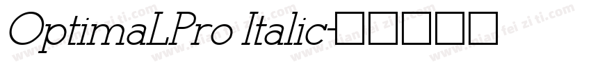 OptimaLPro Italic字体转换